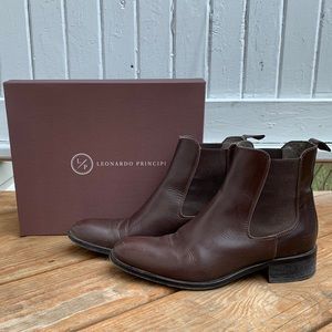 Leonardo Principi Chelsea Leather Boots